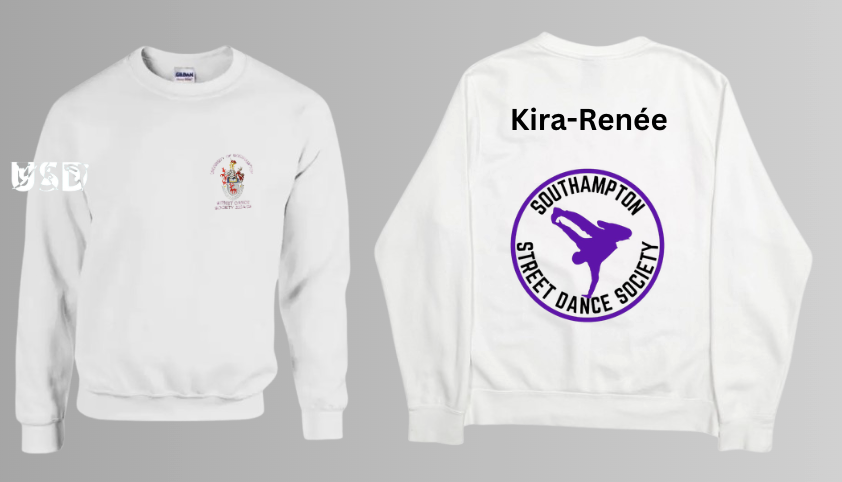 White crewneck sweatshirt